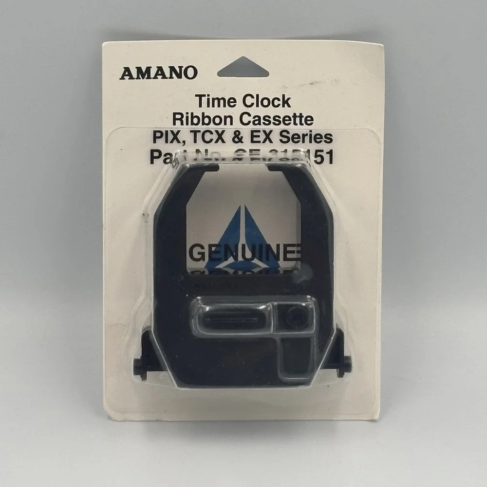 NEW GENUINE AMANO CE-315151 TIME CLOCK RIBBON CASSETTE PIX TCX‎ EX SERIES SEALED
